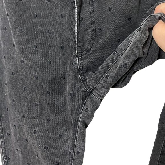 Ulla Johnson Prince Polka Dot Skinny Jeans Gray Women’s Size 2 High Rise Crop - Picture 8 of 13